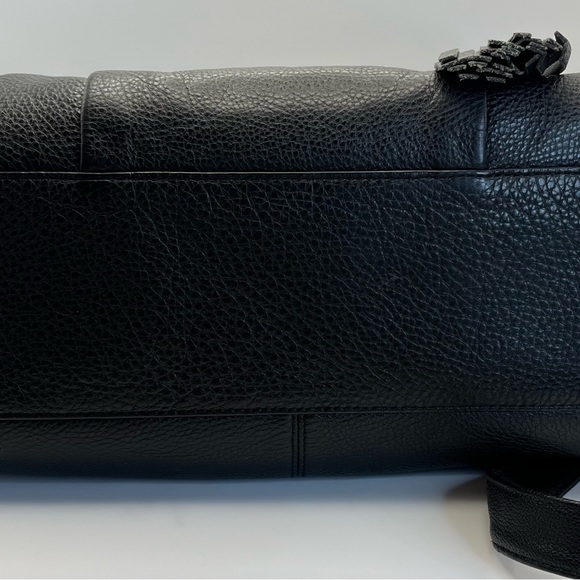 Coach Black Pebbled Leather Satchel - Picture 5 of 7